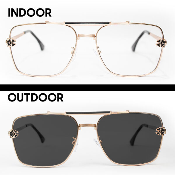 Full Frame Transition Black Sunglasses – 5009