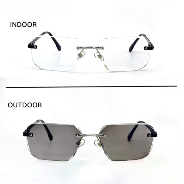 Frameless Transition Brown Sunglasses – 2563