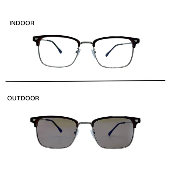 Full Frame Transition Brown Sunglasses –1061