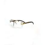 JN Glasses Frameless Transition Brown 1545