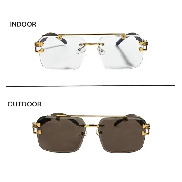 JN Glasses – Frameless Transition Brown – 1545