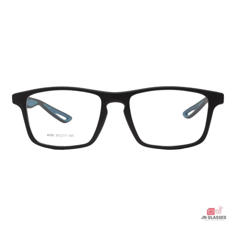 4280 glasses in black — front view