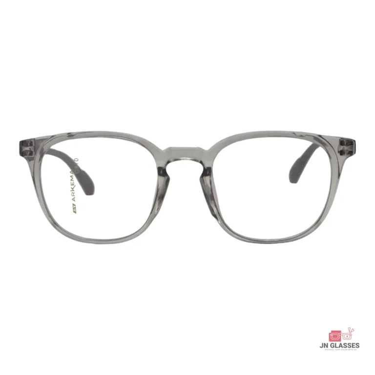 6808 glasses in trans grey — front view