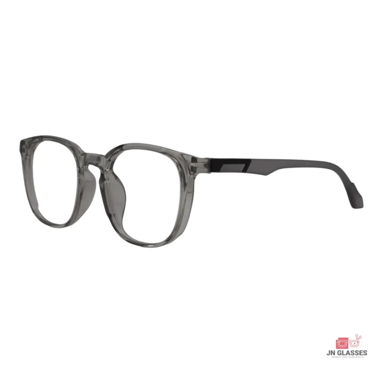 6808 glasses in trans grey — angle view