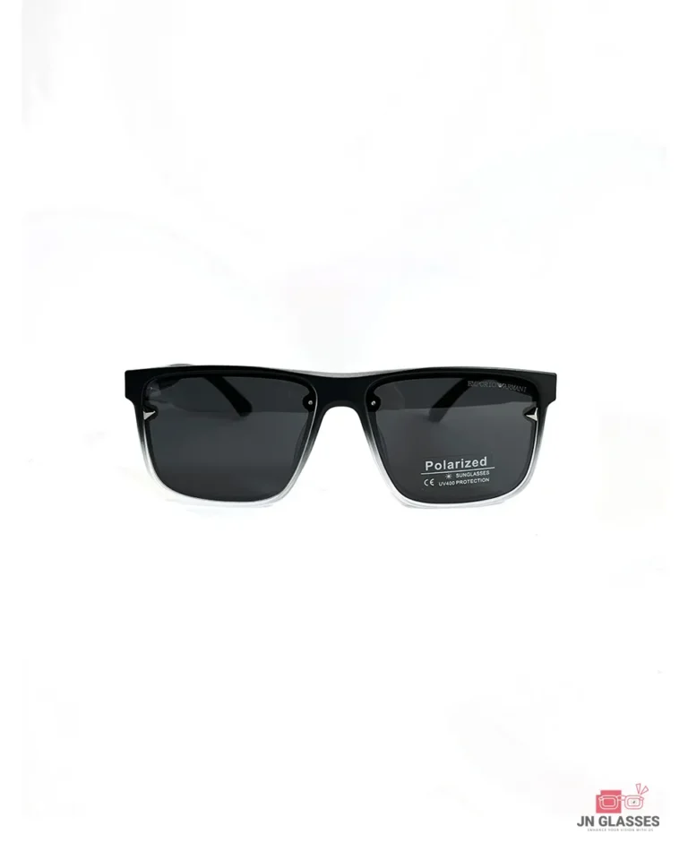 8967 sunglasses in matt black white — front view