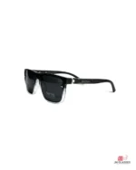 8967 sunglasses in matt black white — angle view