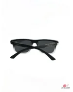 8967 sunglasses in matt black white — folded view