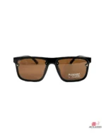 8967 sunglasses in shine black brown — front view
