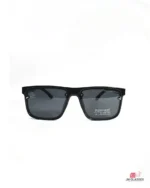 8967 sunglasses in shine black — front view