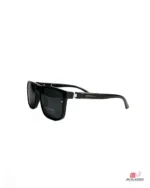 8967 sunglasses in shine black — angle view