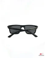 8967 sunglasses in shine black — folded view