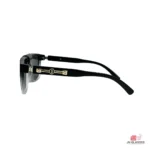 8975 sunglasses in matt black white — side view