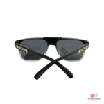 8975 sunglasses in matt black white — folded view