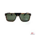 8975 sunglasses in animal print — front view