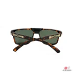 8975 sunglasses in animal print — folded view