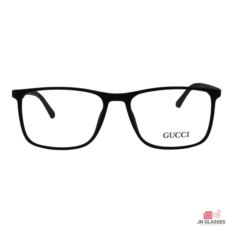 9801 glasses in matt black — front view