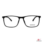 9801 glasses in shine black — front view