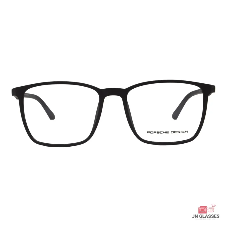 9802 glasses in matt black — front view