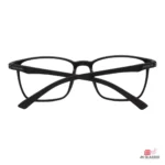 9802 glasses in shine black — back view