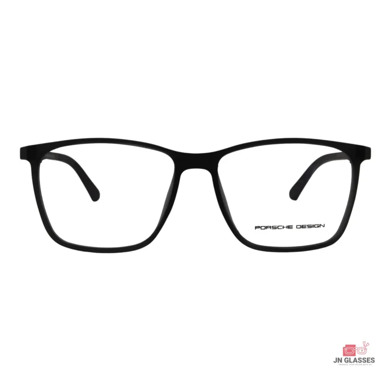 9810 glasses in matt black — front view