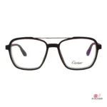 ca204 glasses in matt brown-red — front view