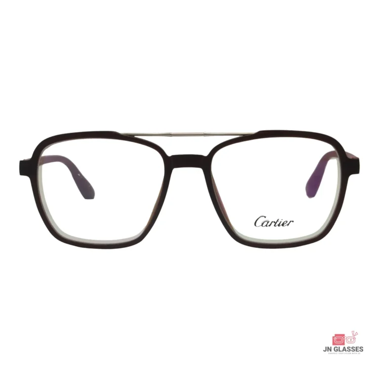 ca204 glasses in matt brown-red — front view
