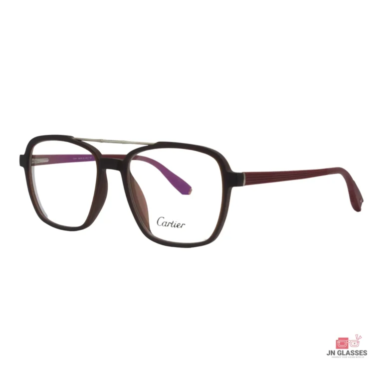 ca204 glasses in matt brown-red — angle view