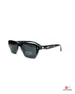 detron 8965 sunglasses in matt black white — angle view