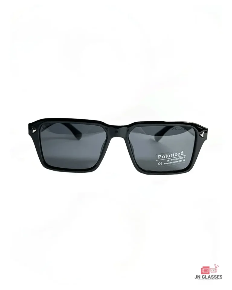 detron 8965 sunglasses in shine black — front view