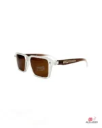 detron 8965 sunglasses in white brown — angle view