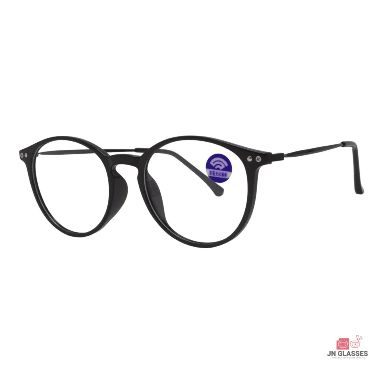 slim-428 glasses in black — angle view