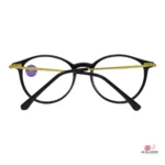 slim-428 glasses in golden black — back view