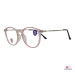 slim-428 glasses in trans pink — angle view