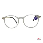 slim-428 glasses in trans white — front view