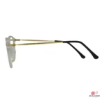 slim-428 glasses in trans white — side view