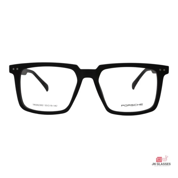 tr202302 glasses in matt black — front view