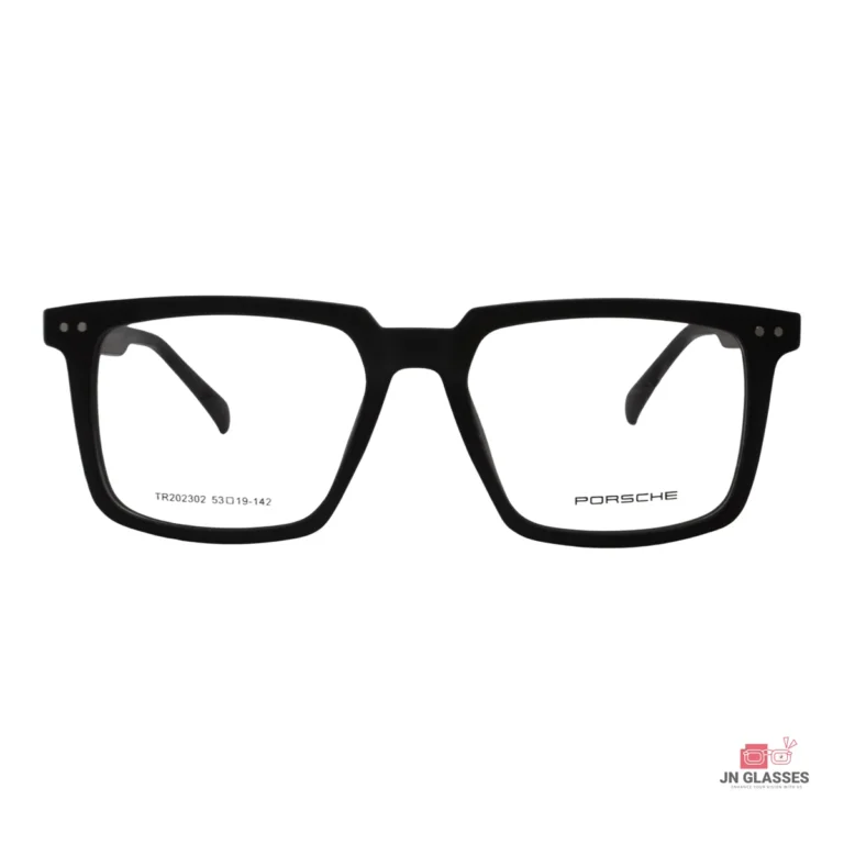 tr202302 glasses in matt black — front view
