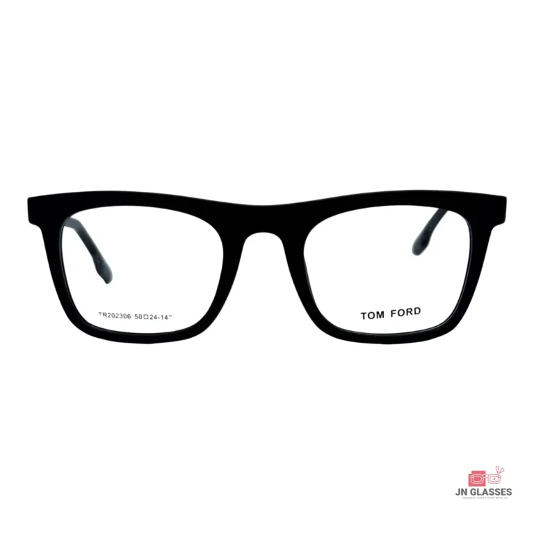 tr202306 glasses in matt black — front view