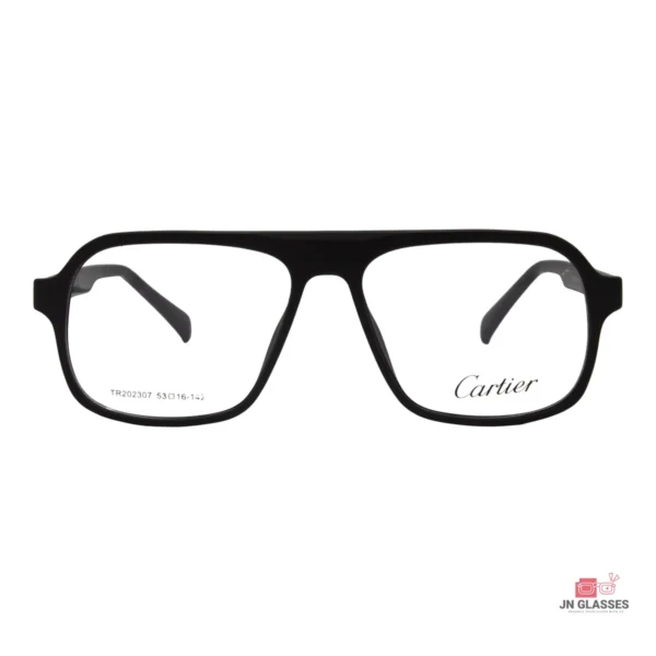 tr202307 glasses in matt black — front view