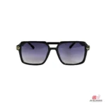 uj36009 sunglasses in shine black — front view