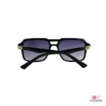 uj36009 sunglasses in shine black — folded view