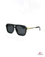 w6065 sunglasses in black golden — angle view