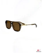 w6065 sunglasses in brown golden — angle view