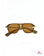 w6065 sunglasses in brown golden — folded view