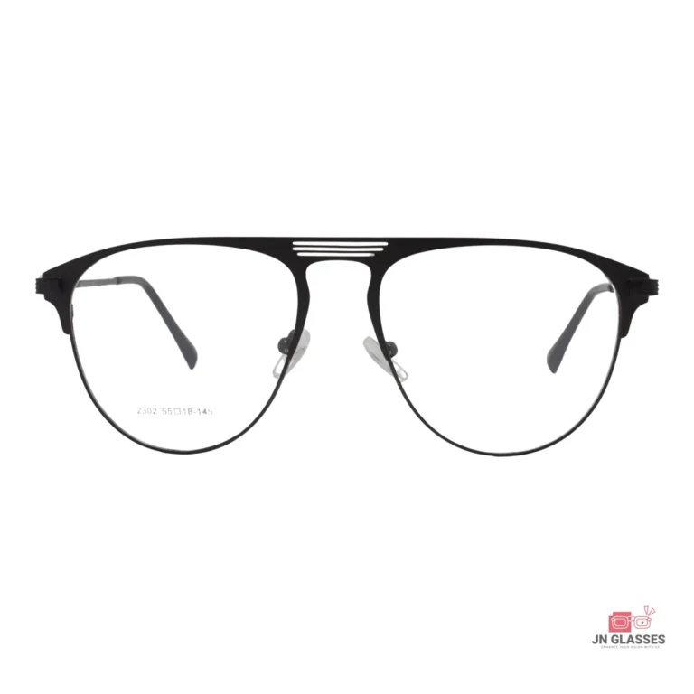2302 glasses in black — front view