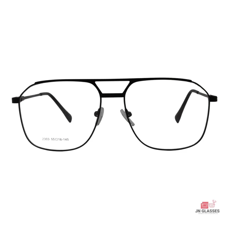 2303 glasses in black — front view
