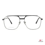 2303 glasses in silver black — front view