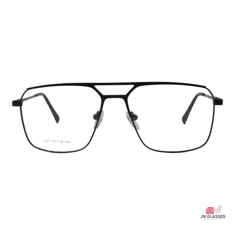 2307 glasses in black — front view