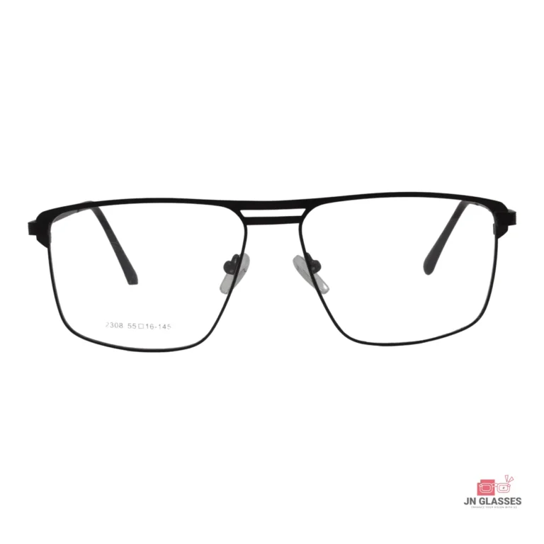 2308 glasses in black — front view