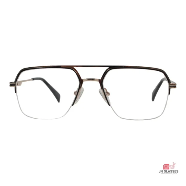 6101 glasses in golden black — front view